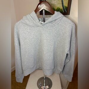 For The Republic Light Gray Women's Hooded Sweater